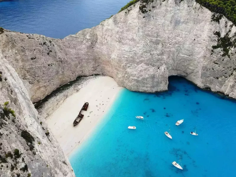 Navagio – Local Caves by normal boat, 2 persons, 2.5 hrs