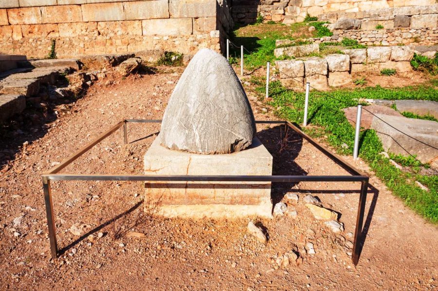 Omphalos Stone in Delphi